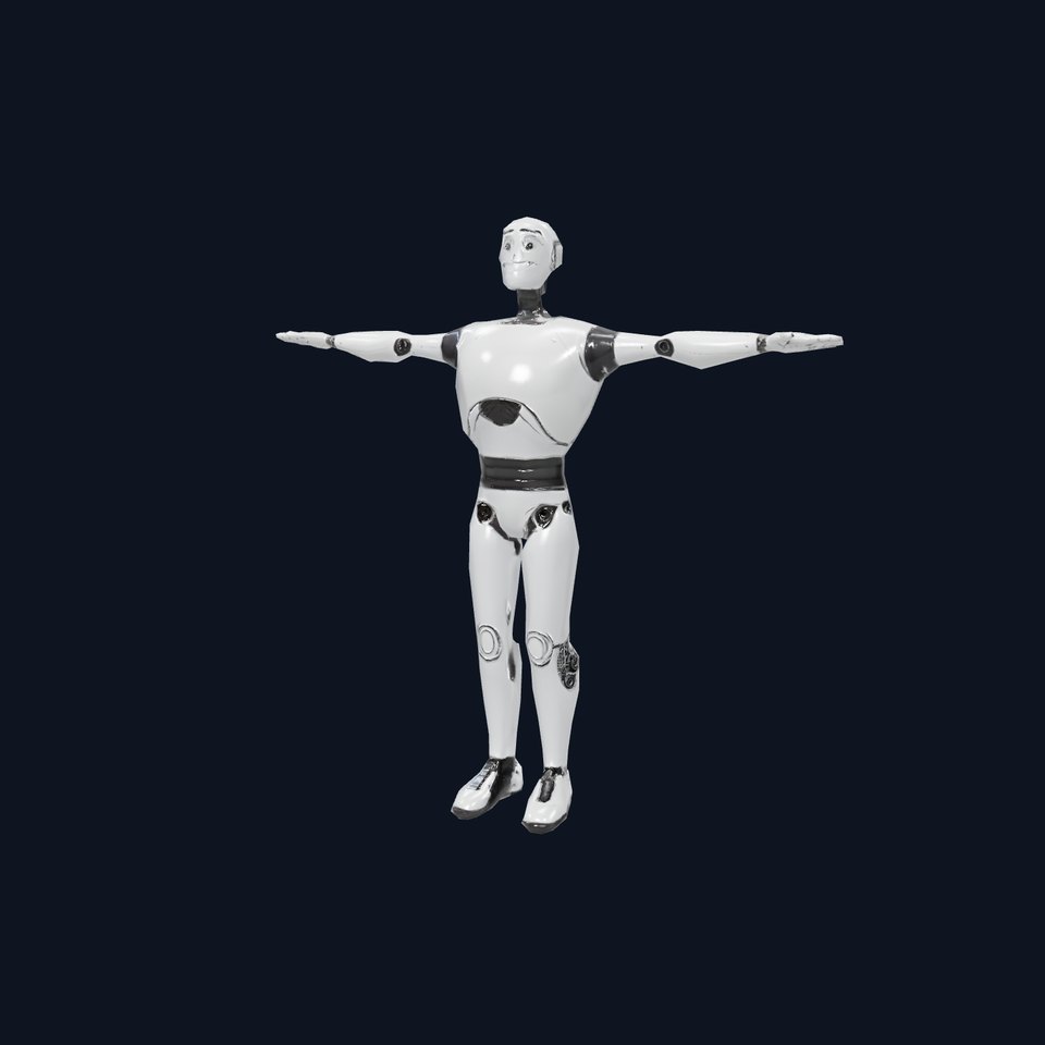 Friendly White Robot model pack